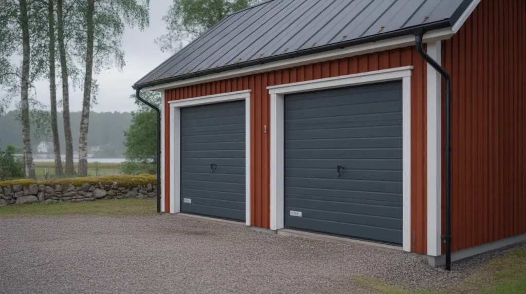 ny garageport installerad och garaged rr monterad i bj rnlunda gnesta