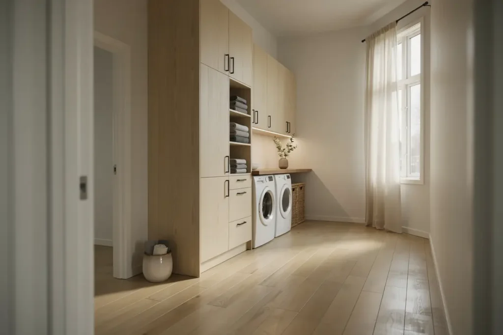 renovering av tv ttstuga med nytt golv och f rvaring