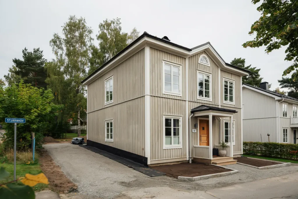 omdr nering av ldre villa med fuktskydd i stj rnhov gnesta